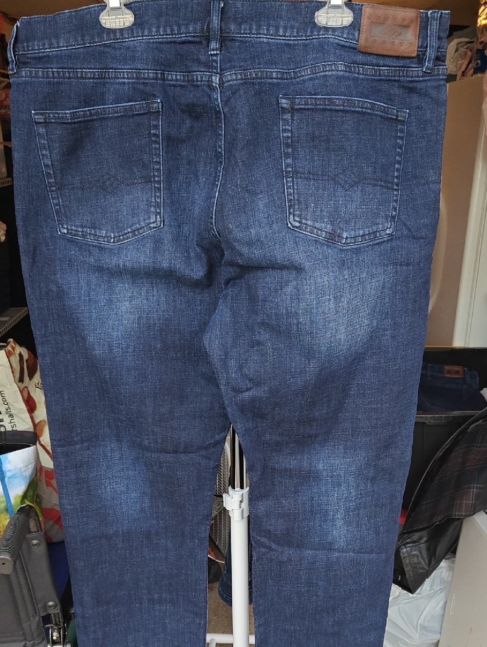 Joseph Abboud Men's Straight Jeans in Dark Indigo Blue